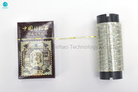 Băng dính hình ba chiều bằng vàng cao cho bao bì hộp thuốc lá trong vật liệu 40 Micron MOPP