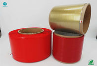 Xé băng Vật liệu MOPP Màu sắc dễ dàng Đỏ 5mm Chiều rộng 152mm Lõi bên trong
