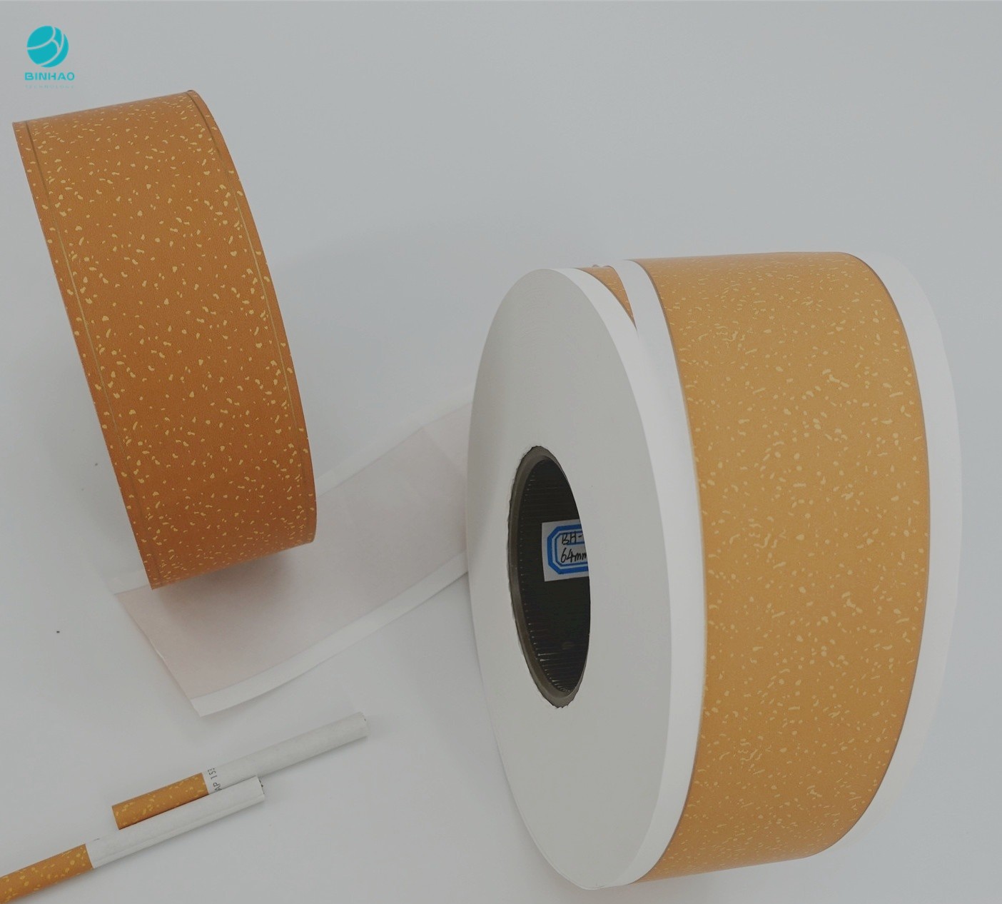 Chiều dài 3000m Nút cuộn giấy màu vàng phổ biến Sử dụng cho ngành công nghiệp tạo khói thuốc lá