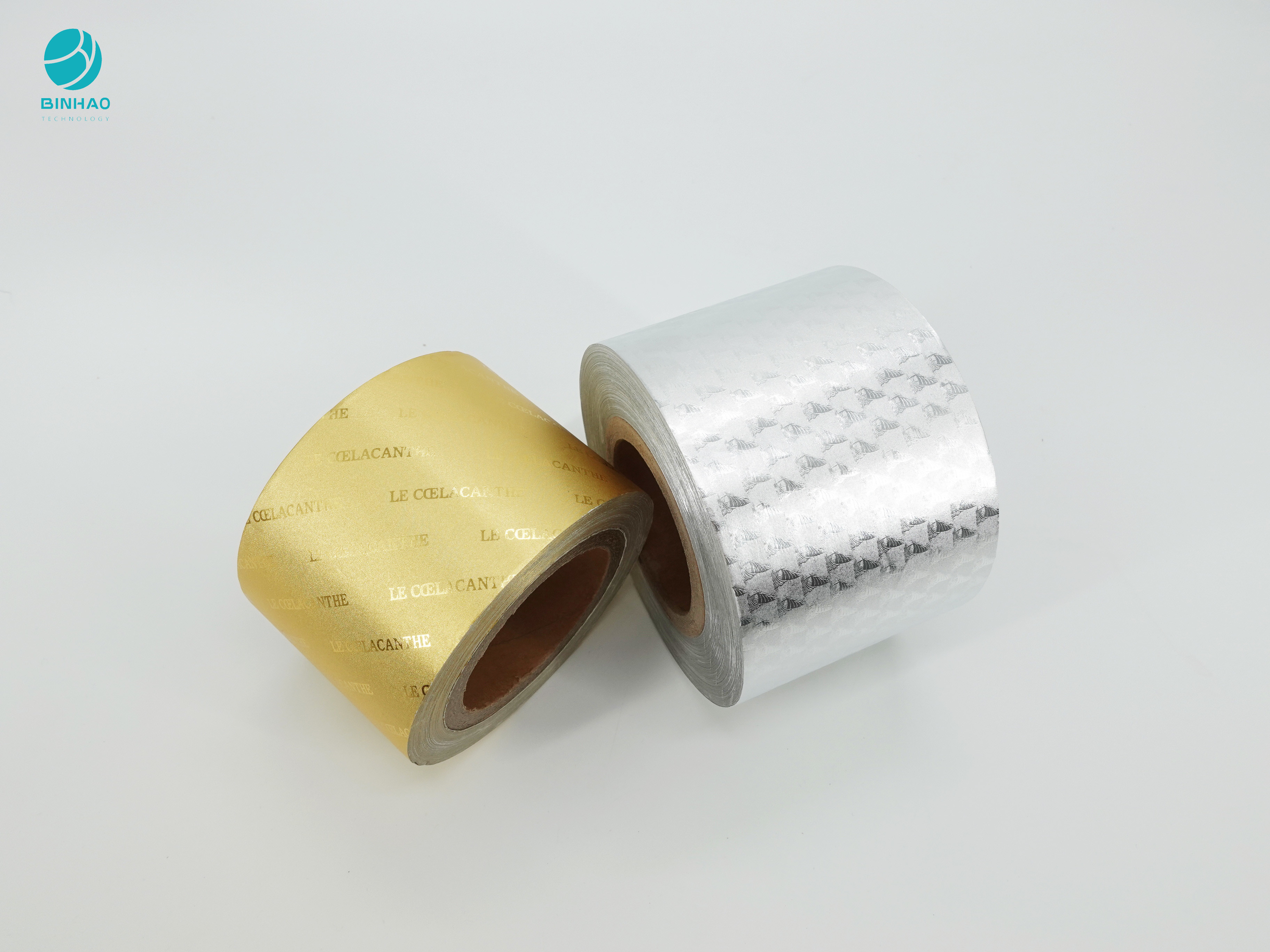 Gói thuốc lá vàng sáng bạc Giấy nhôm lá với thiết kế tùy chỉnh